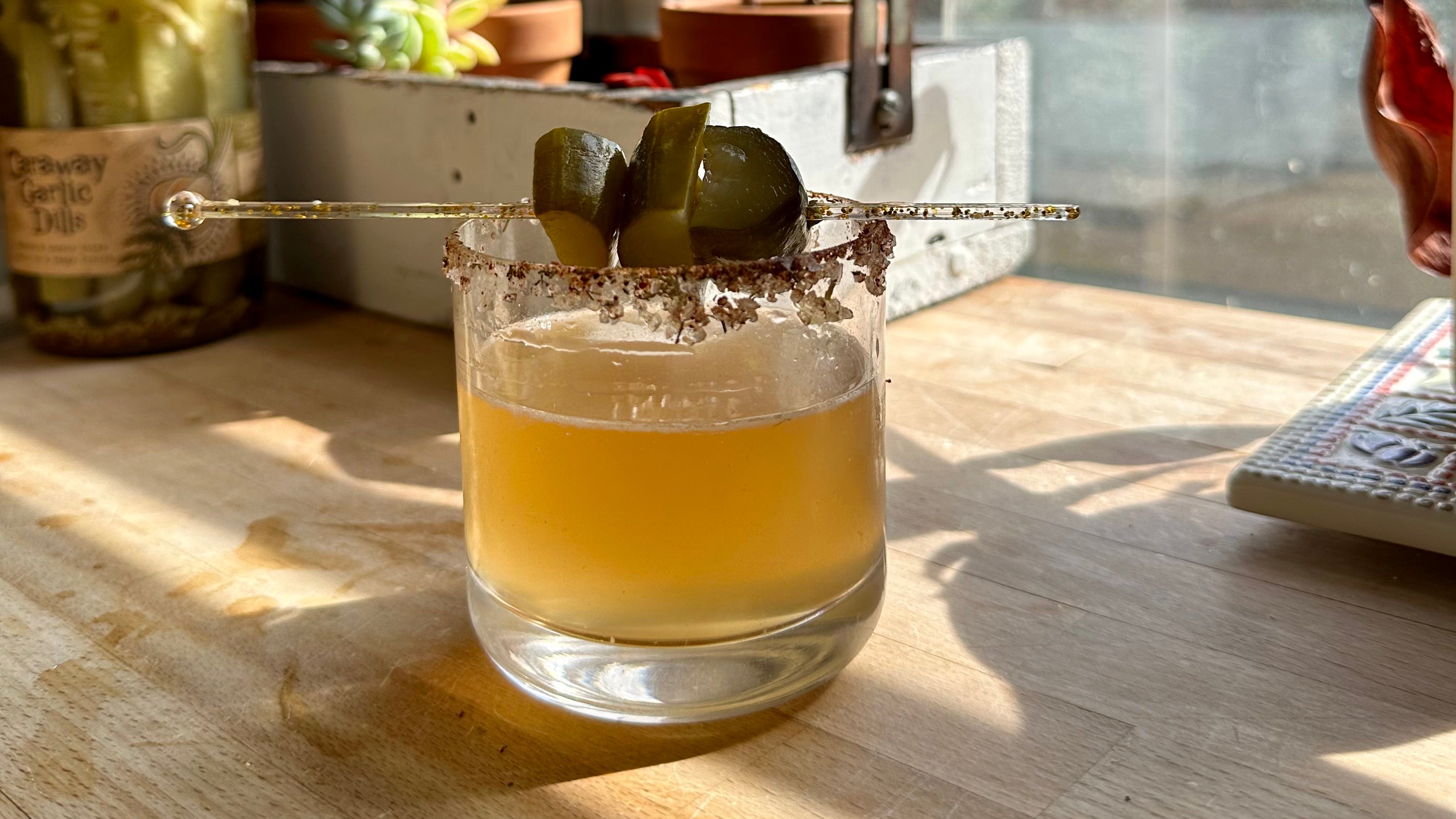 Spicy Pickle Margarita