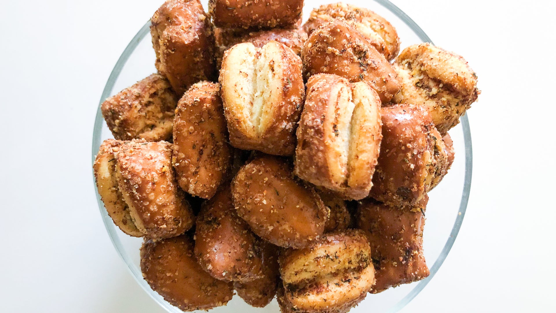 Parmesan Bloody Mary Rimming Spice Pretzels