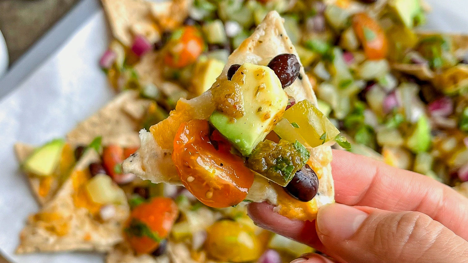 Loaded Nachos with Dill Pickle Salsa