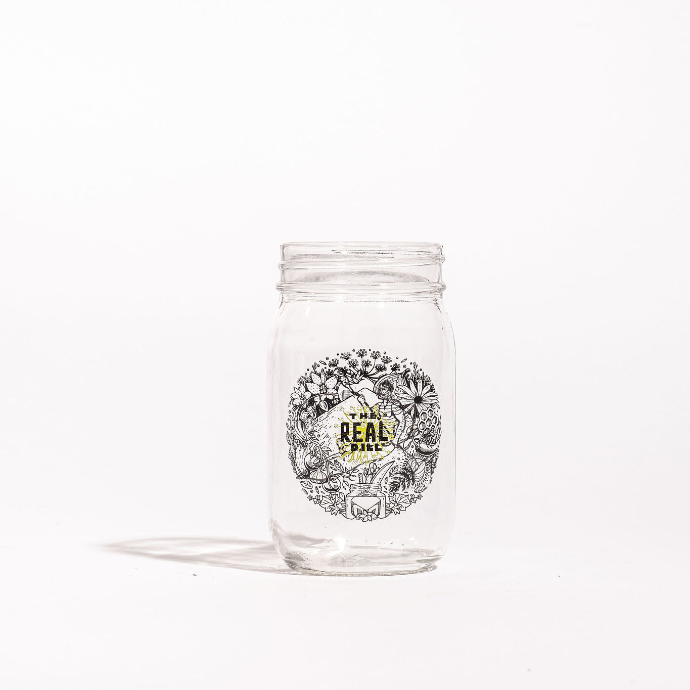 Glass Mug Mason Jar-Imprinted  Promotional Glass Mug Mason Jars